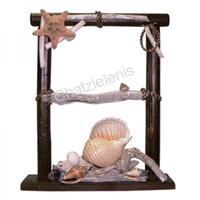 105479 Διακοσμητικό Ξύλινο με Όστρακο Tonna