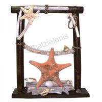 105483 Διακοσμητικό Ξύλινο με Αστερία Rhino