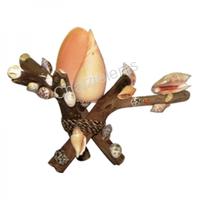 105487 Τρίποδο Ξύλινο με Όστρακο Melo-Melo