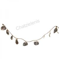 105652 Γιρλάντα με Capiz Κοχλίες Μπλέ