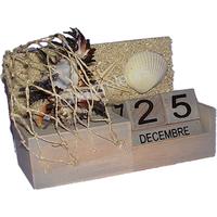 105786 Ημερολόγιο Ξύλινο με Όστρακο Murex