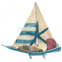 105812 Καράβι με Όστρακα Ξύλινο με Υφασμάτινα Πανιά