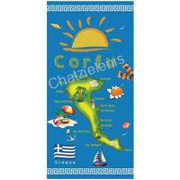 110434 ΠΕΤΣΕΤΑ CORFU ΧΑΡΤΗΣ SUMMERIZE 75X150