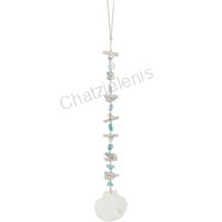 135230 ΓΙΡΛΑΝΤΑ SCALLOP ΜΕ DRIFTWOOD ΚΑΙ ΜΠΛΕ ΓΥΑΛΙ