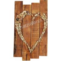 135401 ΚΑΡΔΙΑ ΟΣΤΡΑΚΟ ΣΕ ΞΥΛΟ 22.5Χ42