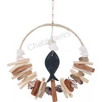 135512 ΣΤΕΦΑΝΙ ΜΕ DRIFTWOOD KAI ΨΑΡΙ