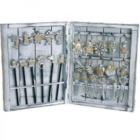 189023 ΣΕΛΙΔΟΔΕΙΚΤΕΣ ΞΥΛΙΝΑ ΜΠΛΕ 5 ΣΧΕΔ.