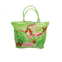 197385 Τσάντα Θαλάσσης Thassos με Λουλούδια