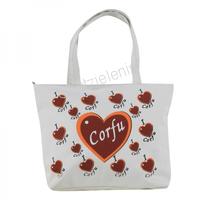 197472 Τσάντα Υφασμάτινη Καρδιές Corfu