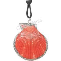 702806 ΚΟΛΙΕ ΟΣΤΡΑΚΟ ΑΣΗΜΙ ORANGE SCALLOP