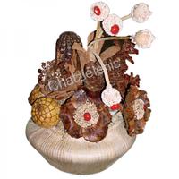 724106 Διακοσμητικά Ξυλόγλυπτα Γλαστράκια