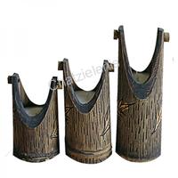 798339 Σετ 3 Κεριά Μπαμπού με Φύλλο