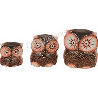 189107 Κουκουβάγιες  Ξυλόγλυπτες