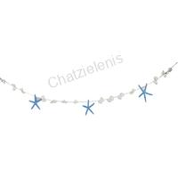 135329 ΓΙΡΛΑΝΤΑ ΜΕ ΑΣΤΕΡΙΕΣ ΜΠΛΕ 1.60